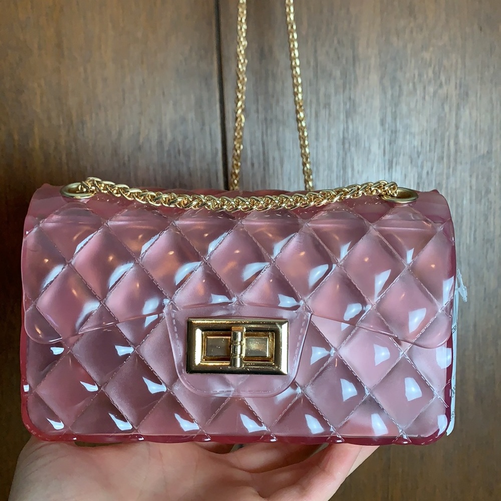 NWT Pink Jelly purse shoulder/cross-body